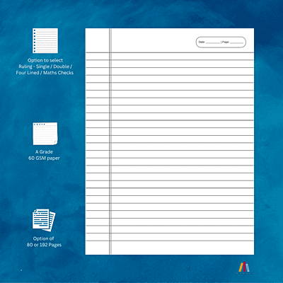80 Pages Crown Notebook