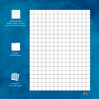 80 Pages Crown Notebook