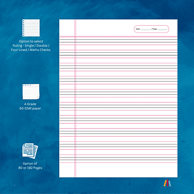 80 Pages Crown Notebook