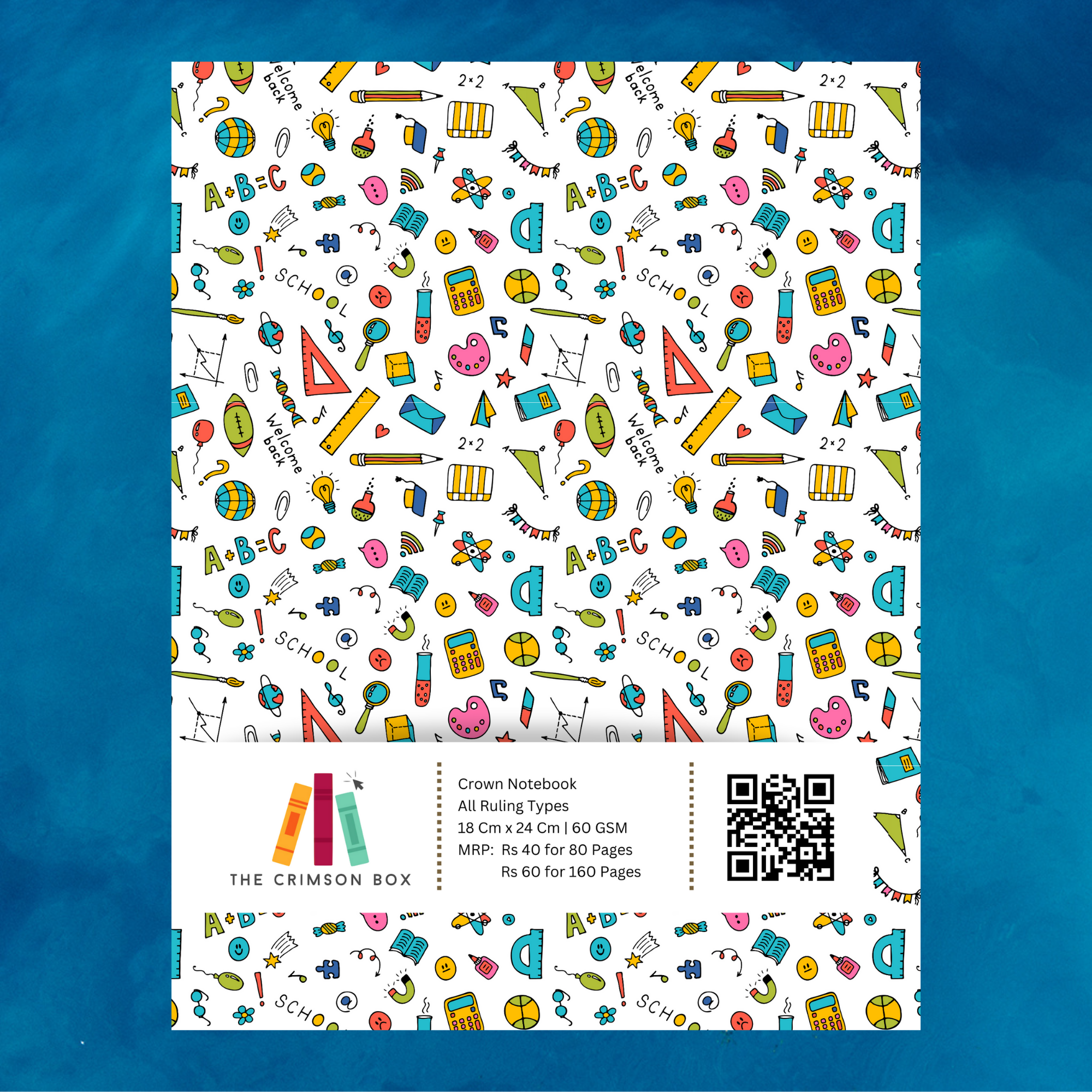 80 Pages Crown Notebook