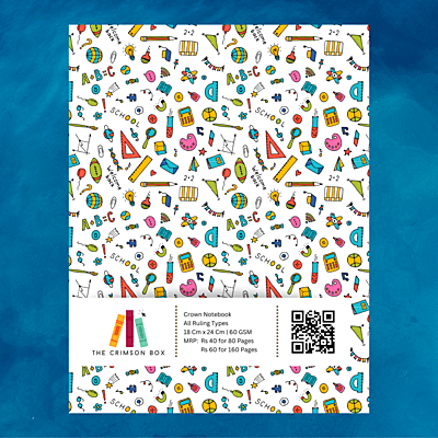 80 Pages Crown Notebook